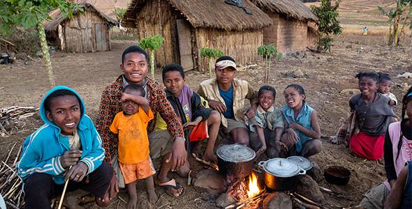 Leute in Madagascar