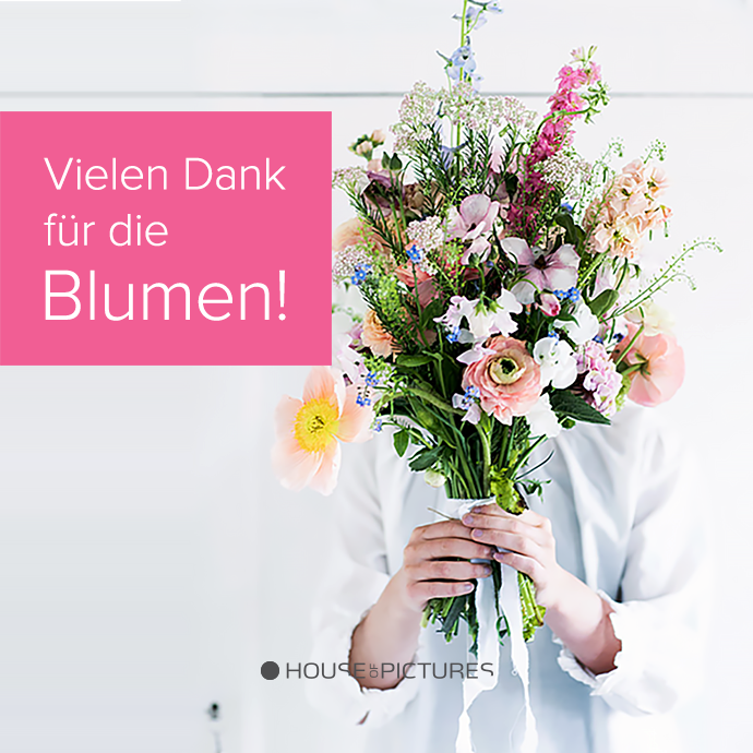 Vielen Dank für die Blumen