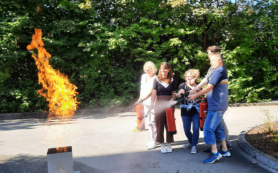 Unser Brandschutzhelfer sind Feuer und Flamme